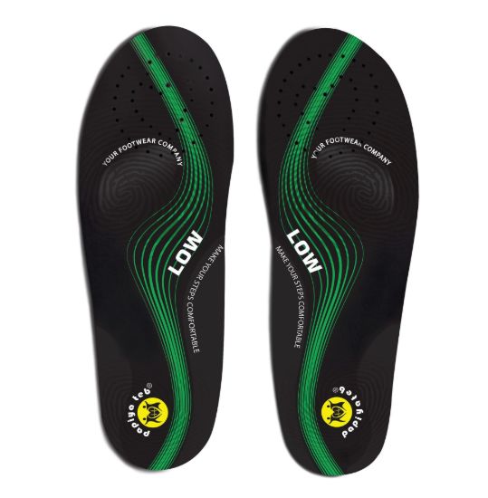 تصویر کفی طبی برای پاهای صاف ( قوس کوتاه )