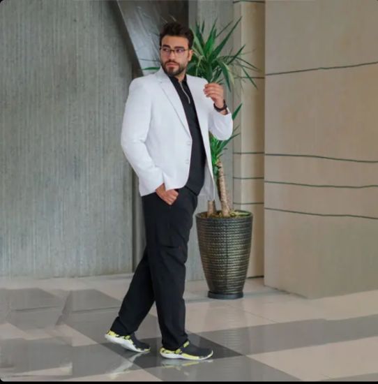 تصویر روپوش سفید مردانه مدل کتی کوتاه (۷۵-۸۰ سانت) آستر کشی شده