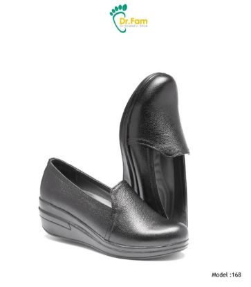 تصویر کفش طبی چرم زنانه دکتر فام کد 168