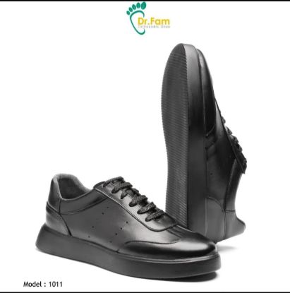 تصویر کفش طبی چرم مردانه دکترفام مدل 1011